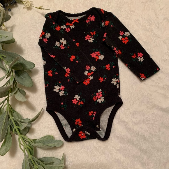 Long sleeve floral Onesie - Picture 2 of 2